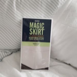 White tailored queen magic bed skirt